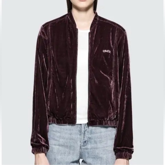 OBEY Sabre Velvet Bomber Jacket - Picture 6 of 12